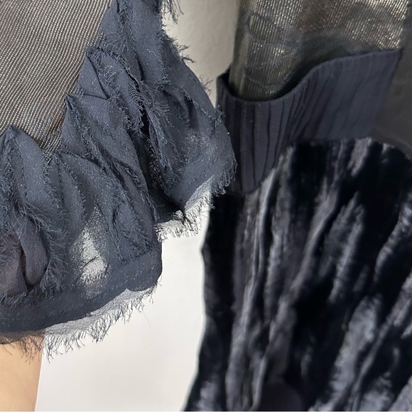 BCBGMazAzria Runway Silk Ruffle Dress - Picture 5 of 9